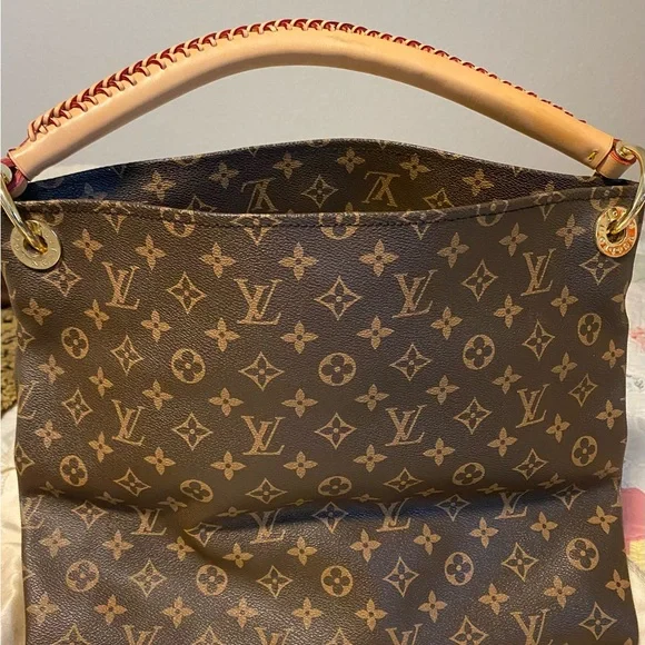 Designer inspired Brown and Tan tote - Picture 2 of 3